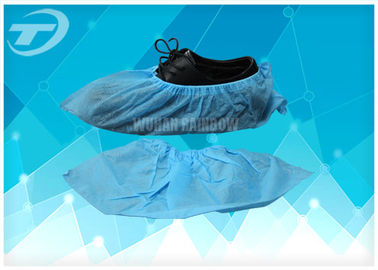 Blue Anti - Skid PP Non Woven Sterile Shoe Covers Disposable / Comfortable